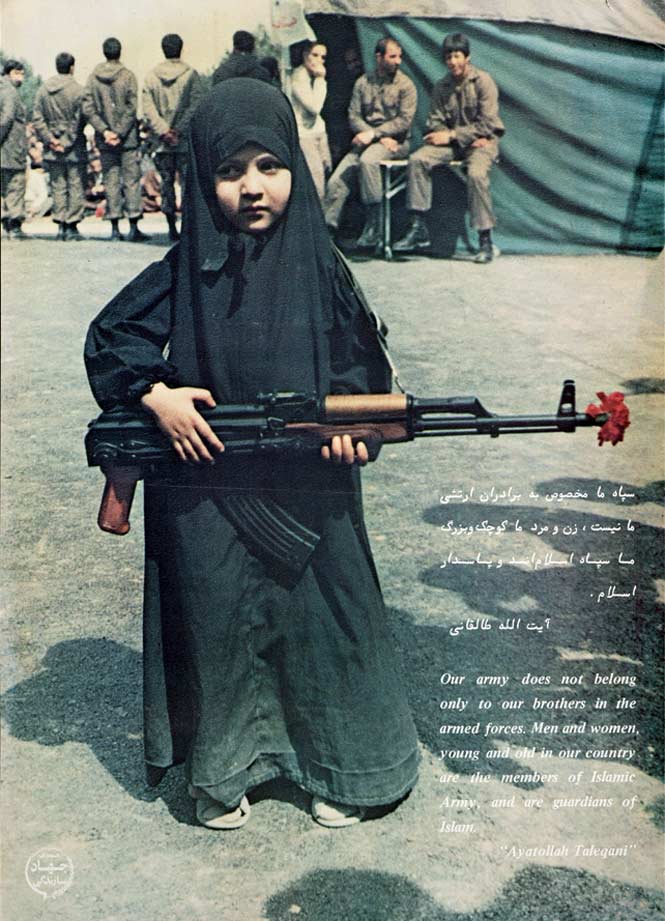 Young Girl Carrying Rifle,1979