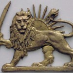 lion-sun-shir-o-khorshid-temsal-brass-wall-table-plaque Lion & Sun Brass Wall Plaque