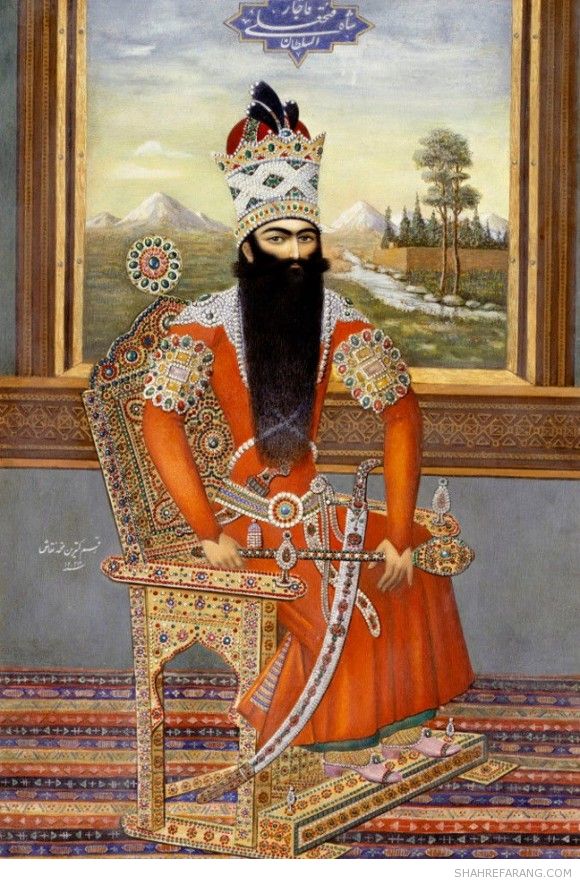 Fath Ali Shah. Signed by Muhammad, 1810.