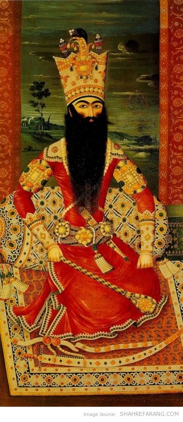 Fath-Ali Shah, Hermitage Museum Fath-Ali Shah, by Mehr Ali, 1813-14, Hermitage Museum