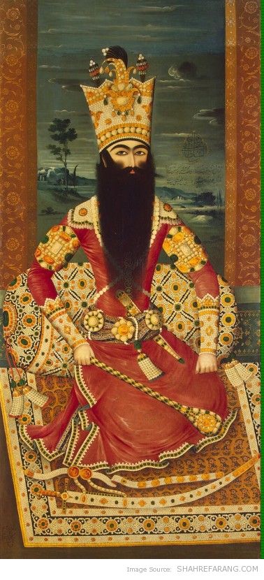 Fath-Ali Shah, Mehr Ali Fath-Ali Shah, by Mehr Ali, 1813-14, Hermitage Museum