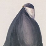 زنی است که عزم رفتن به تکیه دولتی را دارد