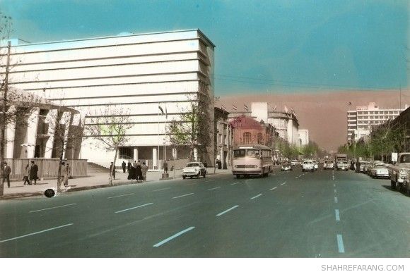 خیابان فردوسی، اوایل دهه ی ۱۳۴۰ خورشیدی (دهه ی ۱۹۶۰ میلادی) - تصویر کارت پستال