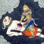 Rostam kills White Deev - نبرد رستم و دیو سفید