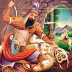 Rostam kills White Deev - نبرد رستم و دیو سفید