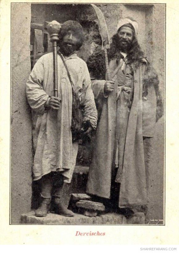 Dervishes, postcard from early 1900s