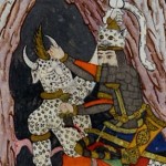 Rostam kills White Deev - نبرد رستم و دیو سفید