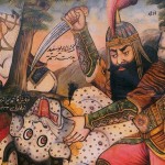 Rostam kills White Deev - نبرد رستم و دیو سفید