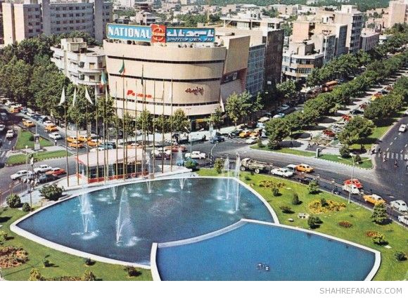 Tehran’s Valiahd Square (now ‘Valiasr’) seen from the north-east