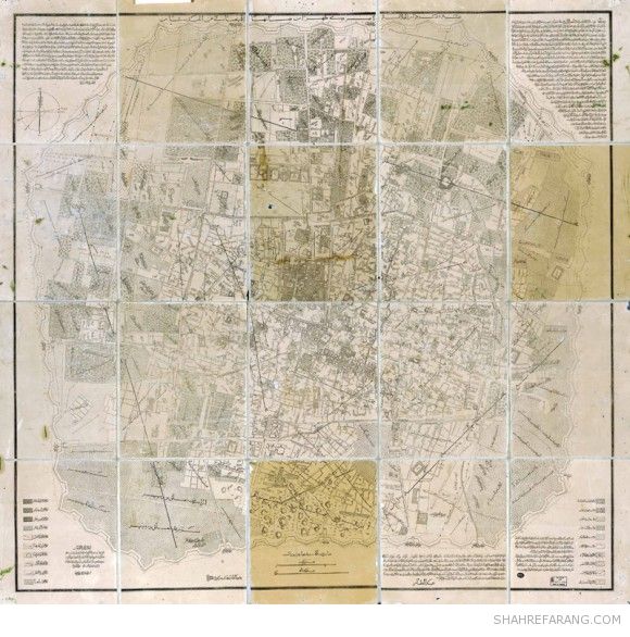 Tehran Map, 1889 Tehran Map, 1889