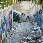 Graffiti on Tehran canal walls (1)