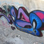 Graffiti on Tehran canal walls (2)
