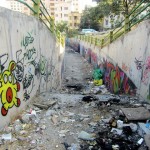 Graffiti on Tehran canal walls (3)