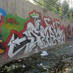 Graffiti on the canal walls in northwestern Tehran. October 2012. Graffiti on Tehran canal walls (38)