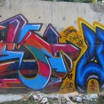 Graffiti on the canal walls in northwestern Tehran. October 2012. Graffiti on Tehran canal walls (39)