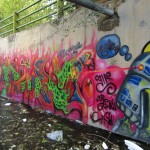 Graffiti on the canal walls in northwestern Tehran. October 2012. Graffiti on Tehran canal walls (46)