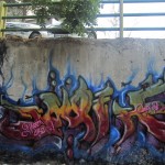 Graffiti on the canal walls in northwestern Tehran. October 2012. Graffiti on Tehran canal walls (47)