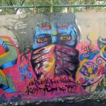 Graffiti on the canal walls in northwestern Tehran. October 2012. Graffiti on Tehran canal walls (55)