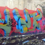 Graffiti on the canal walls in northwestern Tehran. October 2012. Graffiti on Tehran canal walls (56)