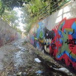 Graffiti on the canal walls in northwestern Tehran. October 2012. Graffiti on Tehran canal walls (57)