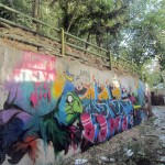 Graffiti on the canal walls in northwestern Tehran. October 2012. Graffiti on Tehran canal walls (65)