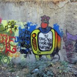 Graffiti on the canal walls in northwestern Tehran. October 2012. Graffiti on Tehran canal walls (66)