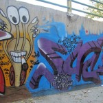Graffiti on the canal walls in northwestern Tehran. October 2012. Graffiti on Tehran canal walls (69)