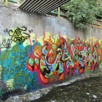 Graffiti on the canal walls in northwestern Tehran. October 2012. Graffiti on Tehran canal walls (70)