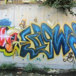 Graffiti on the canal walls in northwestern Tehran. October 2012. Graffiti on Tehran canal walls (72)