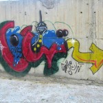 Graffiti on the canal walls in northwestern Tehran. October 2012. Graffiti on Tehran canal walls (78)