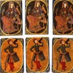 Iranian Laquer Playing Cards, half 19th century Iranian Laquer Playing Cards (Ganjifa)