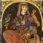 Iranian Laquer Playing Cards, half 19th century Iranian Laquer Playing Cards (Ganjifa)
