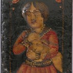 Iranian Laquer Playing Card, half 19th century Iranian Laquer Playing Card (Ganjifa)