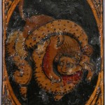 Iranian Laquer Playing Card, half 19th century Iranian Laquer Playing Card (Ganjifa)