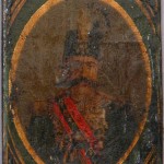 Iranian Laquer Playing Card, half 19th century Iranian Laquer Playing Card (Ganjifa)