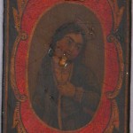 Iranian Laquer Playing Card, half 19th century Iranian Laquer Playing Card (Ganjifa)