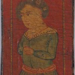 Iranian Laquer Playing Card, half 19th century Iranian Laquer Playing Card (Ganjifa)