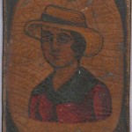 Iranian Laquer Playing Card, half 19th century Iranian Laquer Playing Card (Ganjifa)