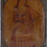 Iranian Laquer Playing Card, half 19th century Iranian Laquer Playing Card (Ganjifa)