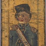 Iranian Laquer Playing Card, half 19th century Iranian Laquer Playing Card (Ganjifa)