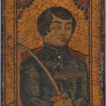 Iranian Laquer Playing Card, half 19th century Iranian Laquer Playing Card (Ganjifa)