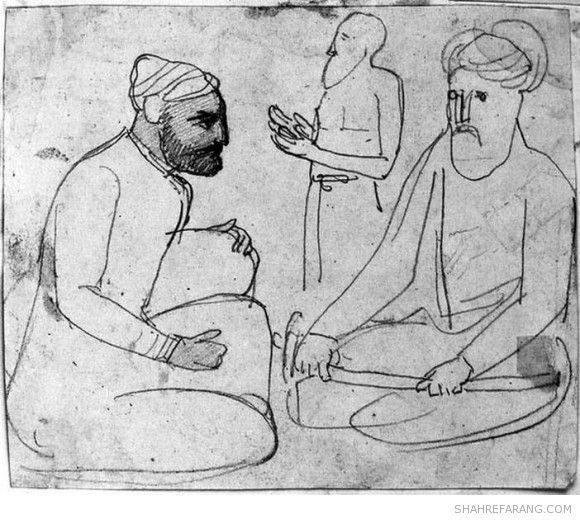 Three Persian men, by Jean Auguste Dominique Ingres
